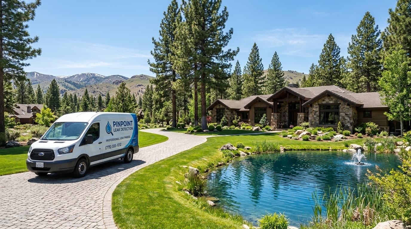 Professional leak detection service serving custom homes and pine estates in Caughlin Ranch, Reno NV